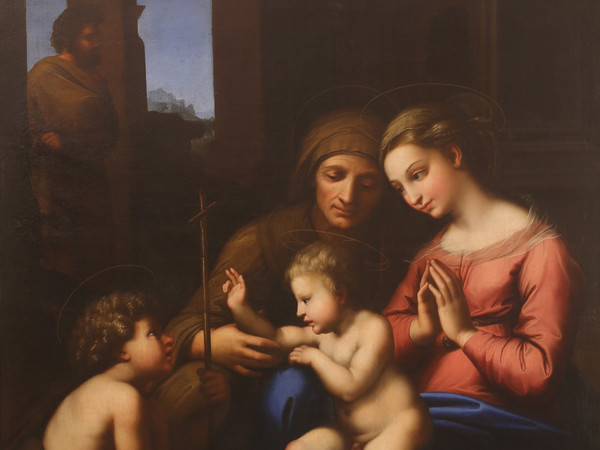 Giovan Battista Salvi detto il Sassoferrato, Madonna con Sant’Anna, Gesù e San Giovannino detta Madonna del Divino Amore, Olio su tela, 109.5 x 136, Jesi, Museo Diocesano
