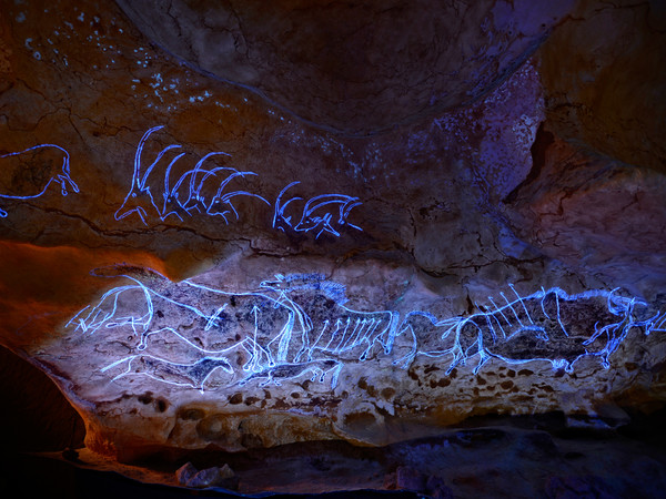 Lascaux 3.0, Bison Lumière Noire | Courtesy MANN - Museo Archeologico Nazionale di Napoli 2020