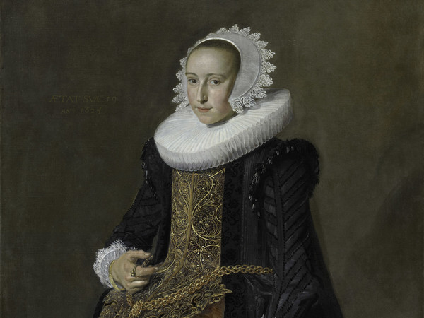 Frans Hals, Ritratto di Aletta Hanemans (1606-1653), 1625, olio su tela, cm 123,8 x 98,3. L’Aia, Gabinetto reale di pitture Mauritshuis trasferito al Mauritshuis nel 1881. © L’Aia, Gabinetto reale di pitture Mauritshuis