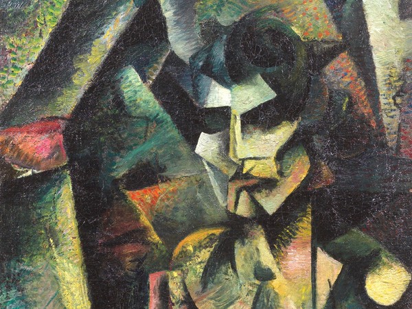 Mario Sironi (Sassari, 1885 - Milano, 1961), Figura, 1913-1914, Olio su tela, 84.5 x 59.5 cm, Milano, Museo del Novecento, Galleria del Futurismo, Donazione Giuseppina Antognini e Francesco Pasquinelli, 2021