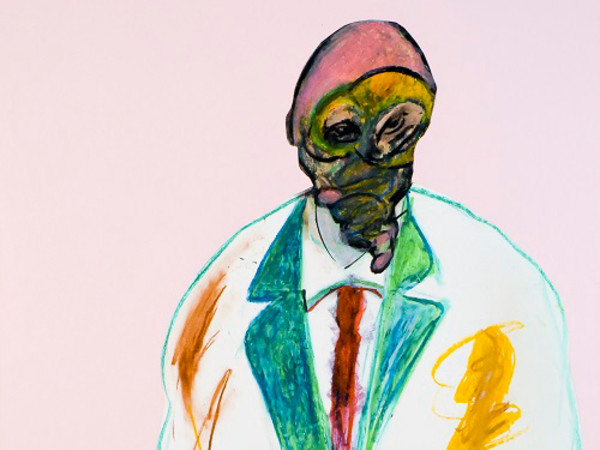 Francis Bacon, (Dublino, 1909 - Madrid, 1992), Figura che si alza, Pastello e collage su carta, 70 x 100 cm, Bologna,  Francis Bacon Collection of the Drawings donated to Cristiano Lovatelli Ravarino | Foto: Elettra Bastoni