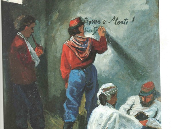 Renato Guttuso, Roma o morte!, 1944. Olio su tavola, cm 69x90h. RAI, Roma
