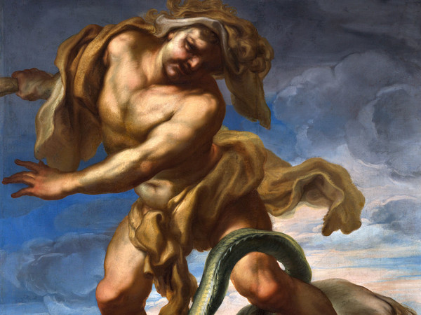 Gregorio de Ferrari (1647 - 1726), Ercole e l'Idra di Lerna, Fine XVII secolo, Olio su tela, Genova, Galleria Nazionale della Liguria a Palazzo Spinola