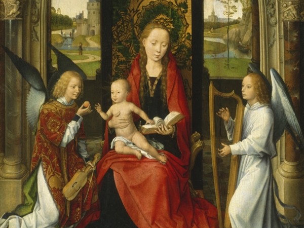 Hans Memling, Madonna e Bambino con Angeli, 1485-1490. Washington, National Gallery of Art. Andrew W. Melton Collection