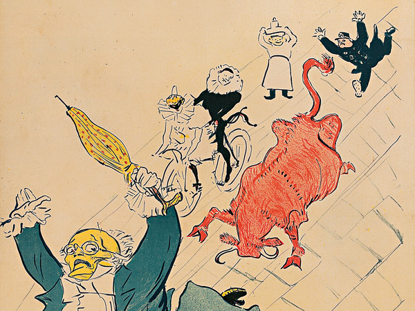 Henri de Toulouse-Lautrec, La Vache Enragée (Before Letters), 1896, Litografia a colori, 57.5 x 70 cm | © Herakleidon Museum, Athens Greece