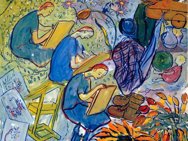 Charlotte Salomon, Tempera dall'opera Vita? o Teatro?, Palazzo Reale, Milano 30 marzo - 25 giugno 2017 | Courtesy of Collection Jewish Historical Museum, Amsterdam | © Charlotte Salomon Foundation Charlotte Salomon®