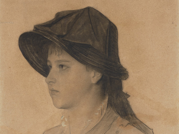 Gustav Klimt, Hermine Klimt, 1881. Gessetto nero, cm 40,6 x 30,5. Collezione privata © Alfred Weidinger