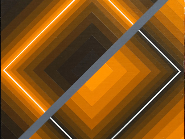 Horacio Garcia Rossi, Couleur lumière, 1992, acrilico su tela, cm 50x50