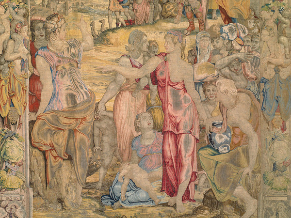 Il Faraone accetta Giacobbe nel regno, 1553. Disegno e cartone di Agnolo Bronzino. Atelier di Jan Rost. Roma, Presidenza della Repubblica