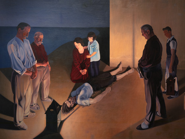 Caravaggio. Il contemporaneo, Mart - Museo di arte moderna e contemporanea di Trento e Rovereto, 9 ottobre 2020 - 5 aprile 2021 | Cagnaccio di San Pietro (1897 - 1946), I naufraghi, 1934, Mart, Collezione VAF-Stiftung | Courtesy of Mart - Museo di Arte Moderna e Contemporanea di Trento e Rovereto
