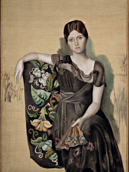 Pablo Picasso Portrait d’Olga dans un fauteuil Primavera 1918 Olio su tela, cm 130 x 88,8 