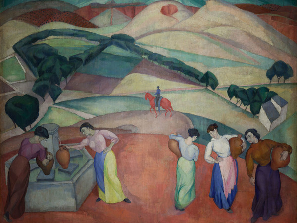 Diego Rivera - La fonte di Toledo, 1913.Olio su tela, 166,3 x 204,6 cm.Col. Museo Dolores Olmedo, Xochimilco, México
