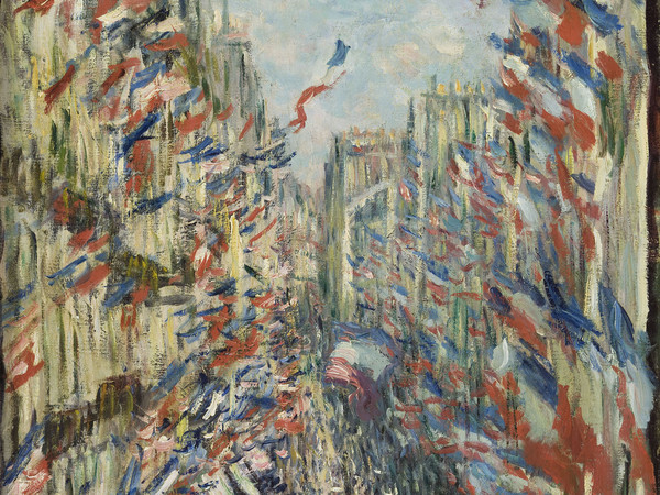 Claude Monet, Rue Montorgueil a Parigi. Festa del 30 giugno 1878 (1878). Olio su tela; 81x50 cm. Parigi, Musée d’Orsay