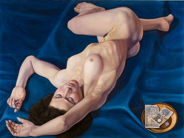 Cagnaccio di San Pietro, Primo denaro, 1928, Olio su tavola, Collezione privata | Courtesy of Studio Esseci 2016