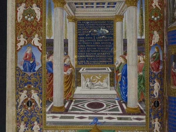 Bottega di Attavante degli Attavanti, Frontespizio del volume secondo della Bibbia detta 