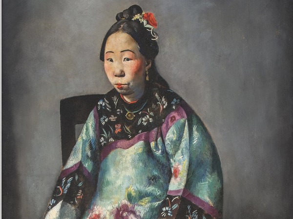 Primo Conti, Ritratto di Lyung- Yuk, 1924, olio su tela, cm 151x81. Galleria d'arte moderna di Palazzo Pitti, Premio Ussi 1924.