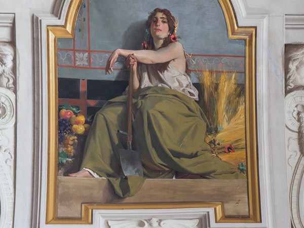 Luigi Busi, Decorazioni della Sala Rossa, Palazzo d'Accursio, 1876-77, Bologna