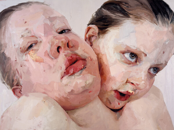Jenny Saville, Hyphen, 1999, Olio su tela 274 x 365,5 cm, courtesy © Jenny Saville. All rights reserved, DACS 2026 | Gagosian Jenny Saville, Hyphen, 1999, Olio su tela 274 x 365,5 cm, courtesy © Jenny Saville. All rights reserved, DACS 2026 | Gagosian