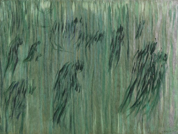 Umberto Boccioni (Reggio Calabria, 1882 - Verona, 1916), Stati d'animo – Quelli che restano, 1911, Olio su tela, 71 x 96 cm, Milano, Museo del Novecento, Galleria del Futurismo, Donazione Ausonio Canavese (già collezione Fedele Azari), 1934