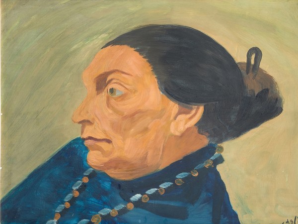 Corrado Cagli, Ritratto della Signora Sachs, 1940, Olio su tavola, 40 x 30 cm, Galleria Arte Moderna, Milano