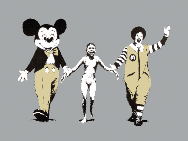 BANKSY, Napalm, serigrafia su carta, 2004 BANKSY, Napalm, serigrafia su carta, 2004