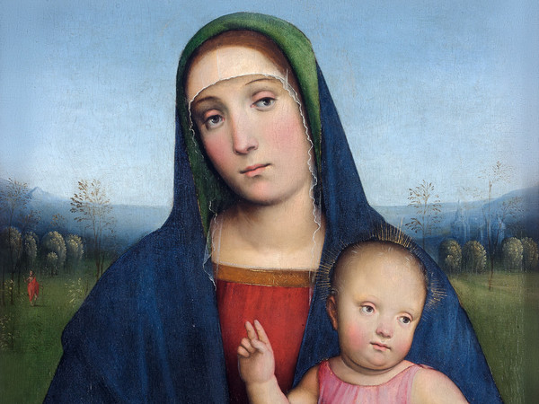 Chantilly, Musée Condé | Francesco Francia,  Vergine col Bambino, Tavola, 44 x 57 cm, Chaalis | © Studio Sébert -­ Institut de France, Abbaye Royale de Chaalis
