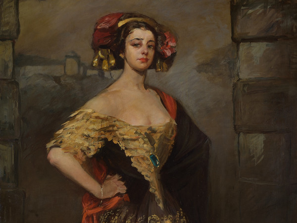 Lino Selvatico, La danzatrice Rita Sacchetto, 1911, Olio su tela,  217 x 120 cm, Collezione privata | 