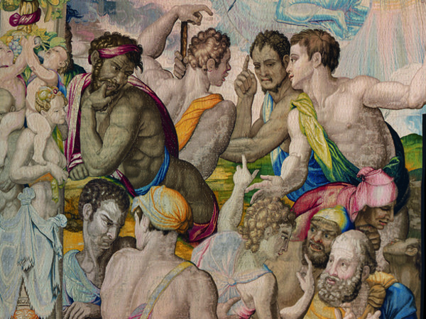Giuseppe racconta il sogno del sole, della luna e delle stelle, 1549. Disegno e cartone di Agnolo Bronzino. Atelier di Jan Rost. Firenze, Soprintendenza Speciale PSAE e per il Polo Museale