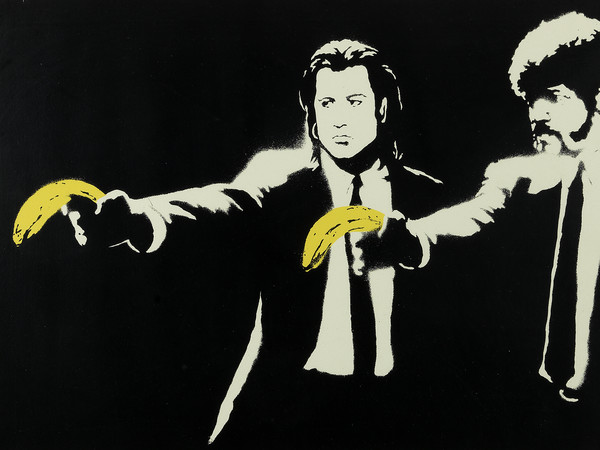 Banksy, Pulp fiction, 63 x 40 cm | Photo © Dario Lasagni