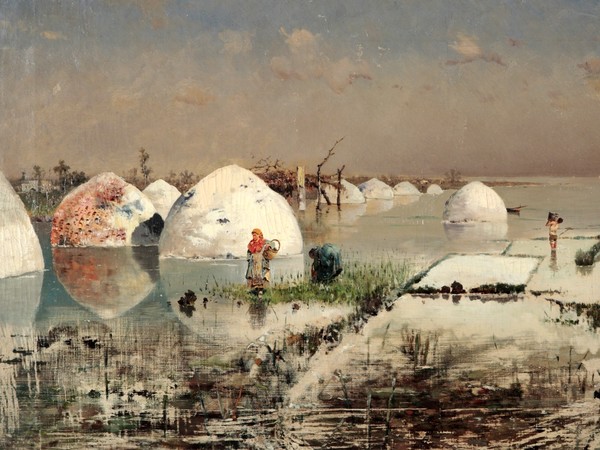 Antonino Leto, Saline di Trapani, 1881 circa. Olio su tela. Galleria d’arte moderna, Palermo