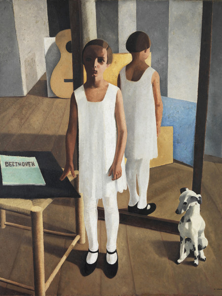Felice Casorati, Beethoven, 1928 olio su tavola, 139 x 120 cm