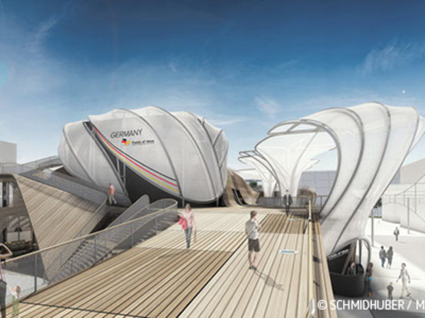Il Padiglione Germania, Expo 2015 Milano. © SCHMIDHUBER Milla & Partner