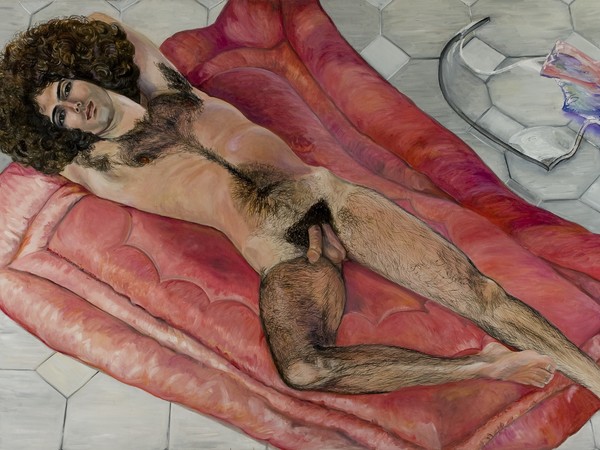 Sylvia Sleigh, Paul Rosano Reclining, 1973. Courtesy Freymond-Guth Fine Arts, Zürich