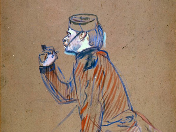Henri de Toulouse-Lautrec, Soldat anglais fumant la pipe, 1898. Olio su cartone, 61 x 47 cm, Musée Toulouse-Lautrec, Albi