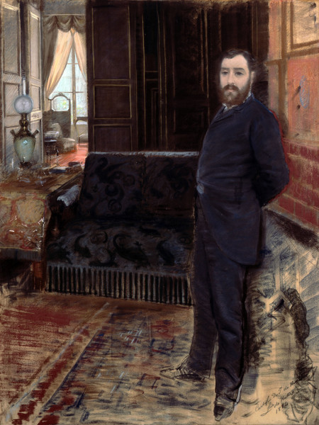 Giuseppe De Nittis, Autoritratto, 1883-1884, Pastello su tela, cm. 114x88, Barletta, Pinacoteca Giuseppe De Nittis