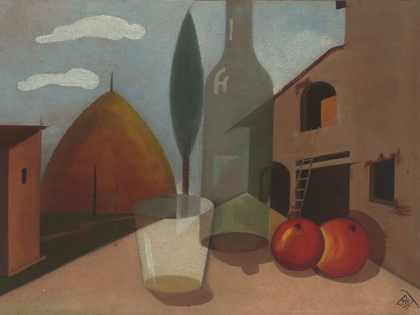 BOT, Simultaneità - paesaggio + natura morta, 1931