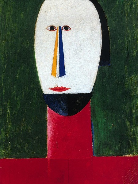 Kazimir Malevi? (pressi di Kiev 1879-Leningrado 1935), Testa, 1928- 1929, olio su tela; cm 61 x 41. San Pietroburgo, Museo Statale Russo