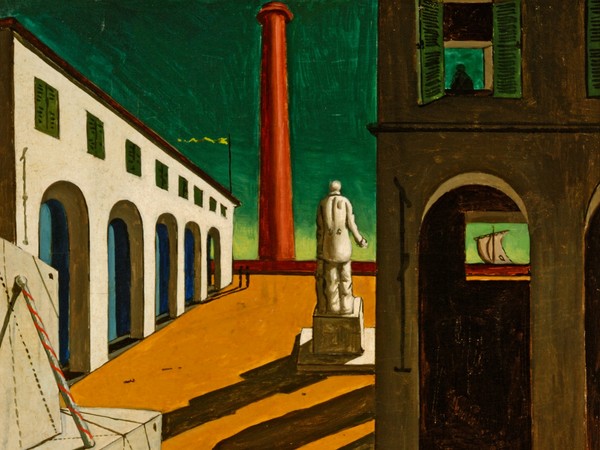 Giorgio de Chirico, Enigma della partenza, 1914, Parma, Fondazione Magnani Rocca | © Fondazione Magnani Rocca