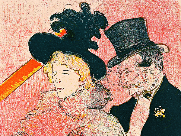 Henri de Toulouse-Lautrec, Au Concert (Before Letters), 1896, Litografia a colori, 25.2 x 32 cm | © Herakleidon Museum, Athens Greece
