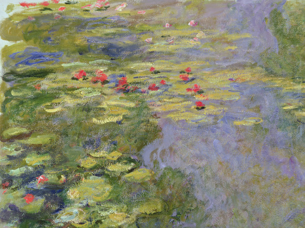 Claude Monet (1840 - 1926), Lo stagno delle ninfee, 1917-1919 circa, Olio su tela, 130 x 120 cm, Parigi, Musée Marmottan Monet, Lascito Michel Monet, 1966 Inv. 5165 | © Musée Marmottan Monet, Académie des Beaux-Arts, Paris