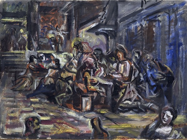 Emilio Vedova, Interpretazione dal Tintoretto, 1938 50,6x70,1 cm, olio su carta, Fondazione di Venezia, Venezia