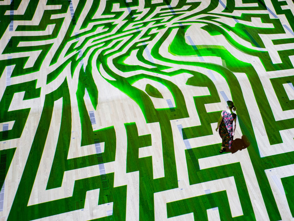 Miguel Chevalier, Onde Pixel, 2016, UniCredit Pavilion, Milano | Courtesy of UniCredit Pavilion © Miguel Chevalier