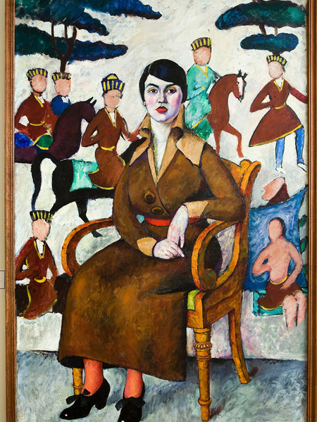 Il’ja Maškov (Michajlovskoe 1881-Abramcevo 1944), Ritratto di signora in poltrona, 1913, olio su tela; cm 177 x 115. Ekaterinburg, Museo di Belle Arti