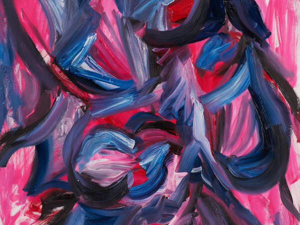 Francois Reboul, Untitled (Movement), 2024, acrylic on canvas, cm. 81x100