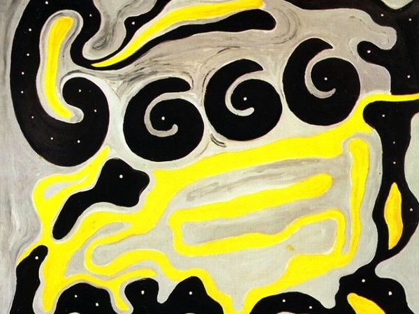 Gillo Dorfles, L'orecchio di Dio, 1996, acrilico su tela cm 180x200