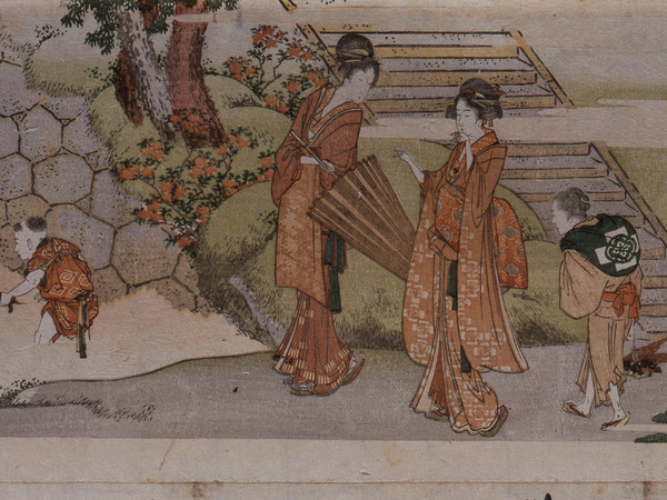 Katsushika Hokusai, Visiting the Meguro Fudson Temple | Courtesy of Sumida Hokusai Museum, Tokyo 2017
