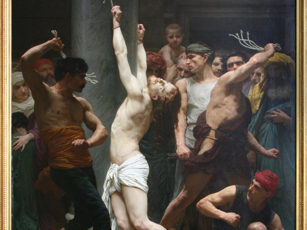 William-Adolphe Bouguereau, Flagellazione di Cristo, 1880, olio su tela, cm 310 x 213. La Rochelle, Musées d'art et d'histoire de la Rochelle, MAH.1881.1.1. Foto © J+M, La Rochelle