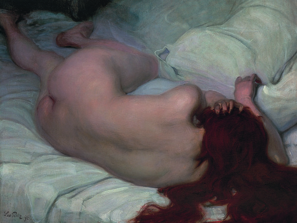 Leo Putz, Vanitas, 1896, Olio su tela, 220 x 115 cm, Collezione Siegfried Unterberger | © Courtesy Archivio Sigfried Unterberger
