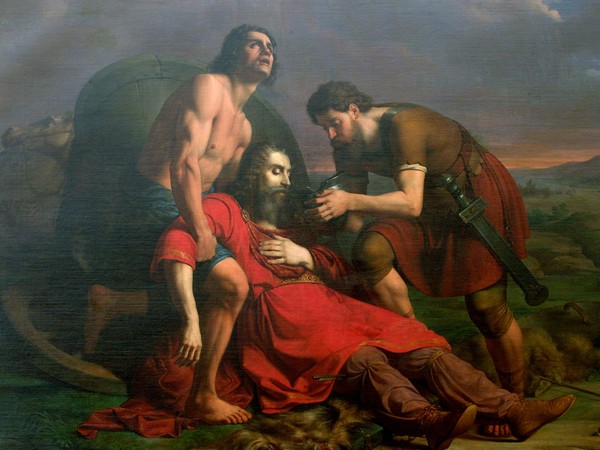 Cesare Masini, Polistrate disseta Dario morente (1837). © Pinacoteca Nazionale di Bologna
