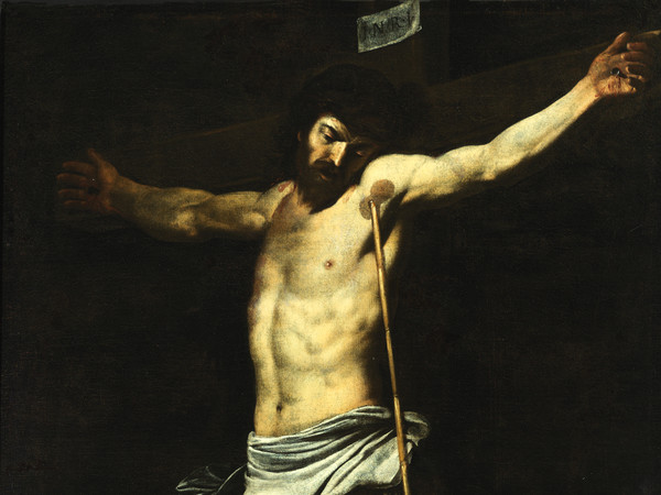 Battistello Caracciolo (Napoli, 1578 - Napoli, 1635), La crocifissione, 1610 circa, Olio su tela, 103.5 x 151 cm, Napoli, Museo e Real Bosco di Capodimonte (in deposito dal Museo Civico di Castelnuovo) | Su concessione del Ministero per i Beni e le Attività Culturali / Polo Museale della Campania | Foto: Fabio Speranza
